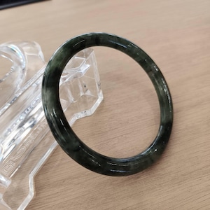 Burmese Jade Bangle Donut Shape Natural Jadeite A Inner Size 60.4 mm