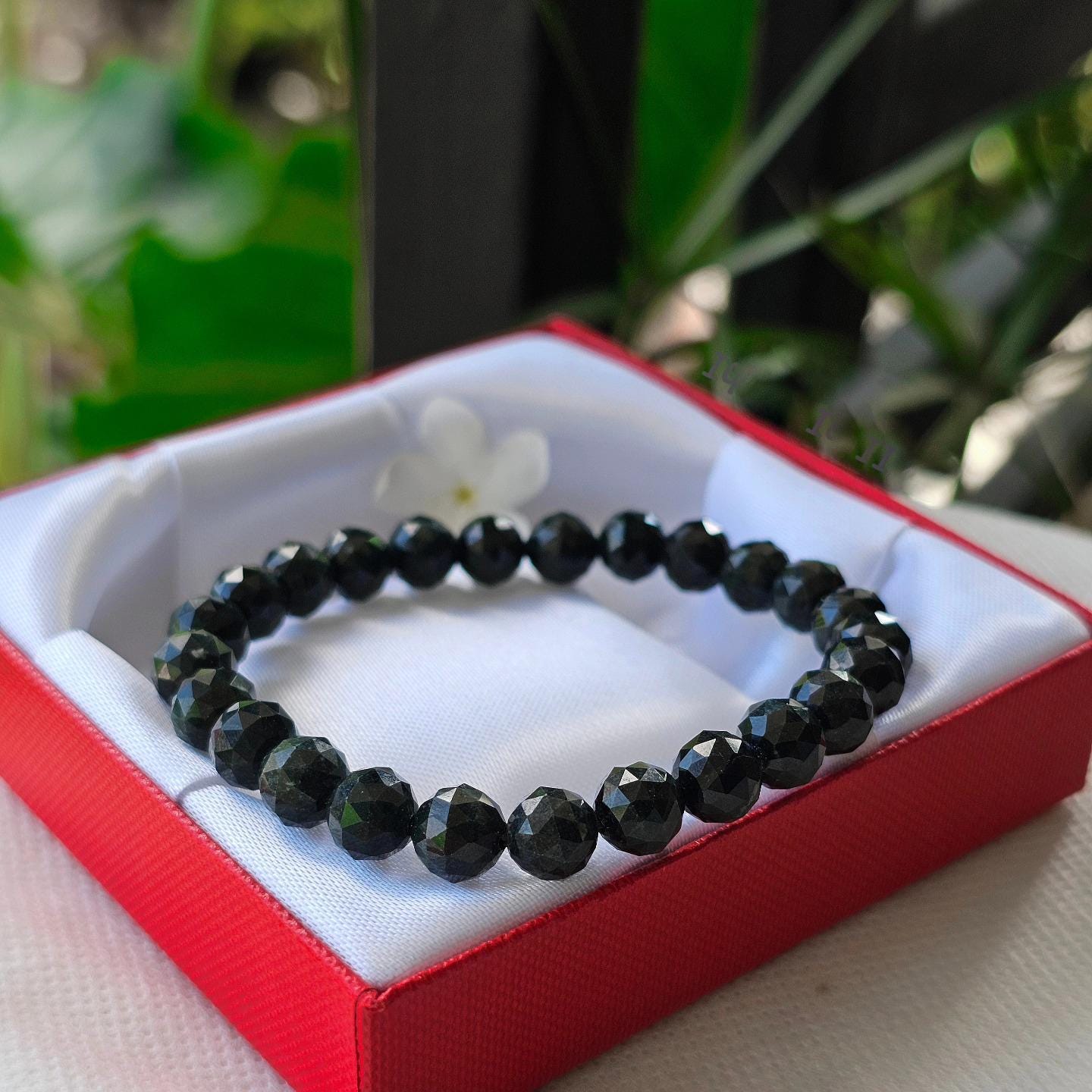 Square-cut Black Jade Bracelet, Natural Jadeite Type-a - Etsy