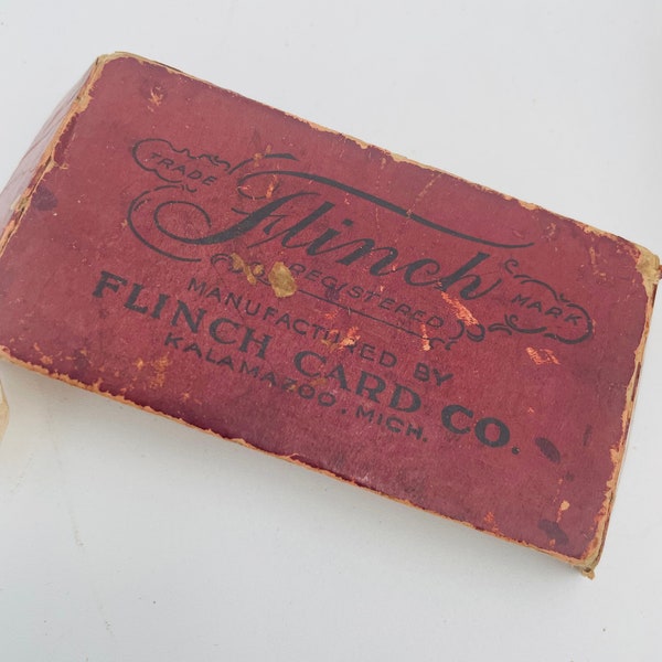 Collectible 1910s Flinch Playing Cards by Parker Brothers
