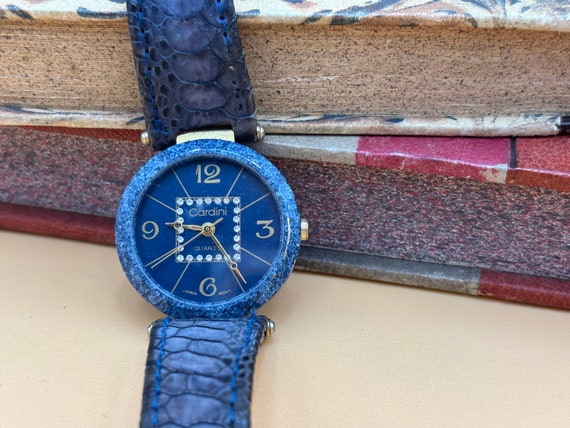 Vintage Navy Cardini Quartz Wristwatch - image 1