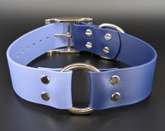 Custom Two-Tone Biothane Dog Collar: Waterproof, Stinkproof Vegan Leather