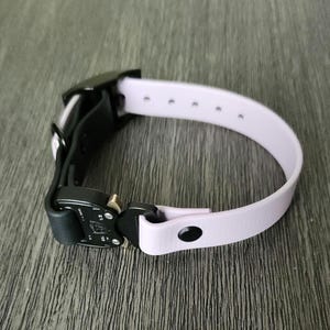Biothane E-Collar Strap with Heavy Duty Cobra Buckle, Vegan Leather E Collar Accessory, Waterproof Off Leash Dog Trainer Gear