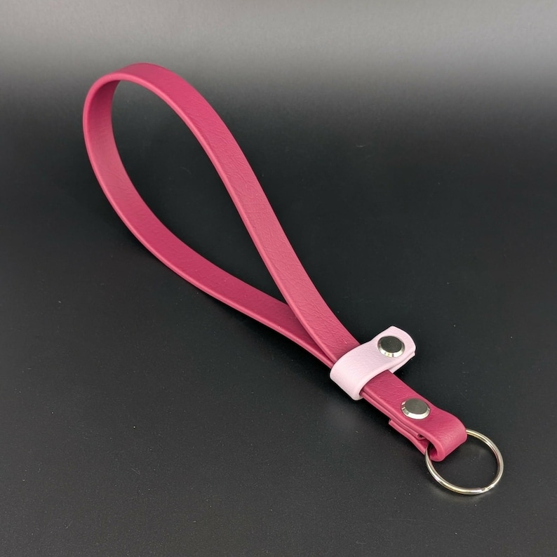 wine and lavender biothane adjustable wrist strap for e-collar remote transmitter for dog training