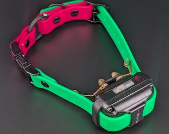 Custom Biothane E-Collar Strap: Bungee, Quick Release Buckle, Waterproof Dog Training Gear