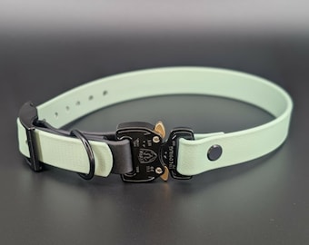 Custom Two-Tone Biothane E-Collar Strap with Quick Release Cobra Buckle, Dog Trainer Gear