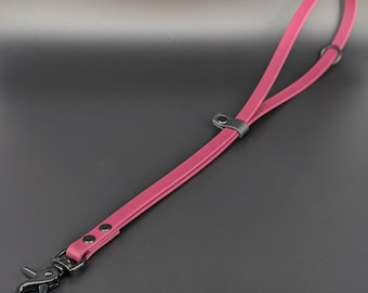 Custom Two-Tone Biothane Dog Grooming Loop: Waterproof Stinkproof Neck Loop