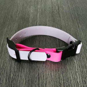 Biothane E-Collar Strap with Quick Release Buckle, Vegan Leather E Collar Accessory, Waterproof Off Leash Dog Trainer Gear