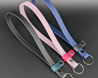 Custom Two-Tone Biothane E-Collar Remote Wrist Strap: Waterproof Dog Training Accessory