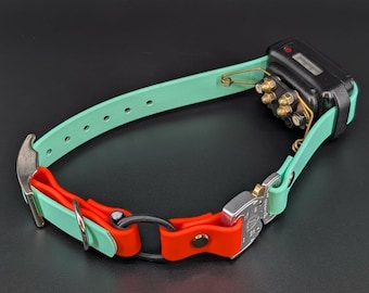 Custom Biothane E-Collar Strap with Bungee and Quick Release Cobra Buckle, Dog Training Gear