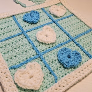 Crochet Tic Tac Toe Game Board