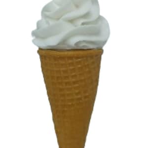 Vanille Softeis Eis Kegel Fake Food Replica