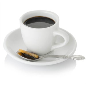 Juego de café espresso Réplica de comida falsa