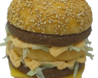 Deluxe Doppel-Cheeseburger Fake Essen Replica