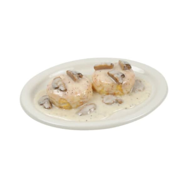 Biscuits With Mushroom Gravy Fake Food Replica