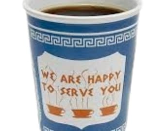 Iconic New York Greek Cup Of Coffee Fake Food Replica