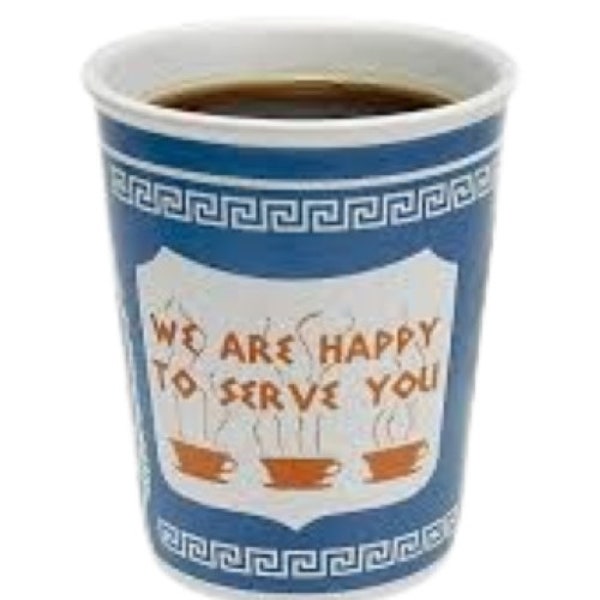 Iconic New York Greek Cup Of Coffee Fake Food Replica