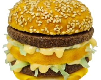 Deluxe Doppel-Cheeseburger Fake Essen Replica