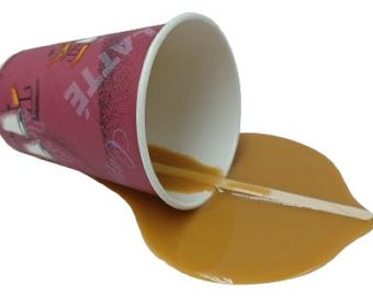 Coffee Spill Fake Food Replica