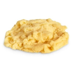 Réplique de faux aliments à deux œufs brouillés