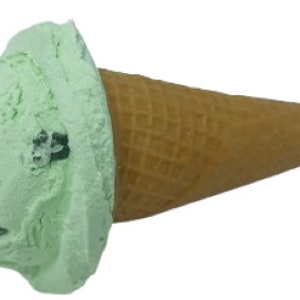 Minz Schokoladenstückchen Eis Eiswaffel Fake Food Replica