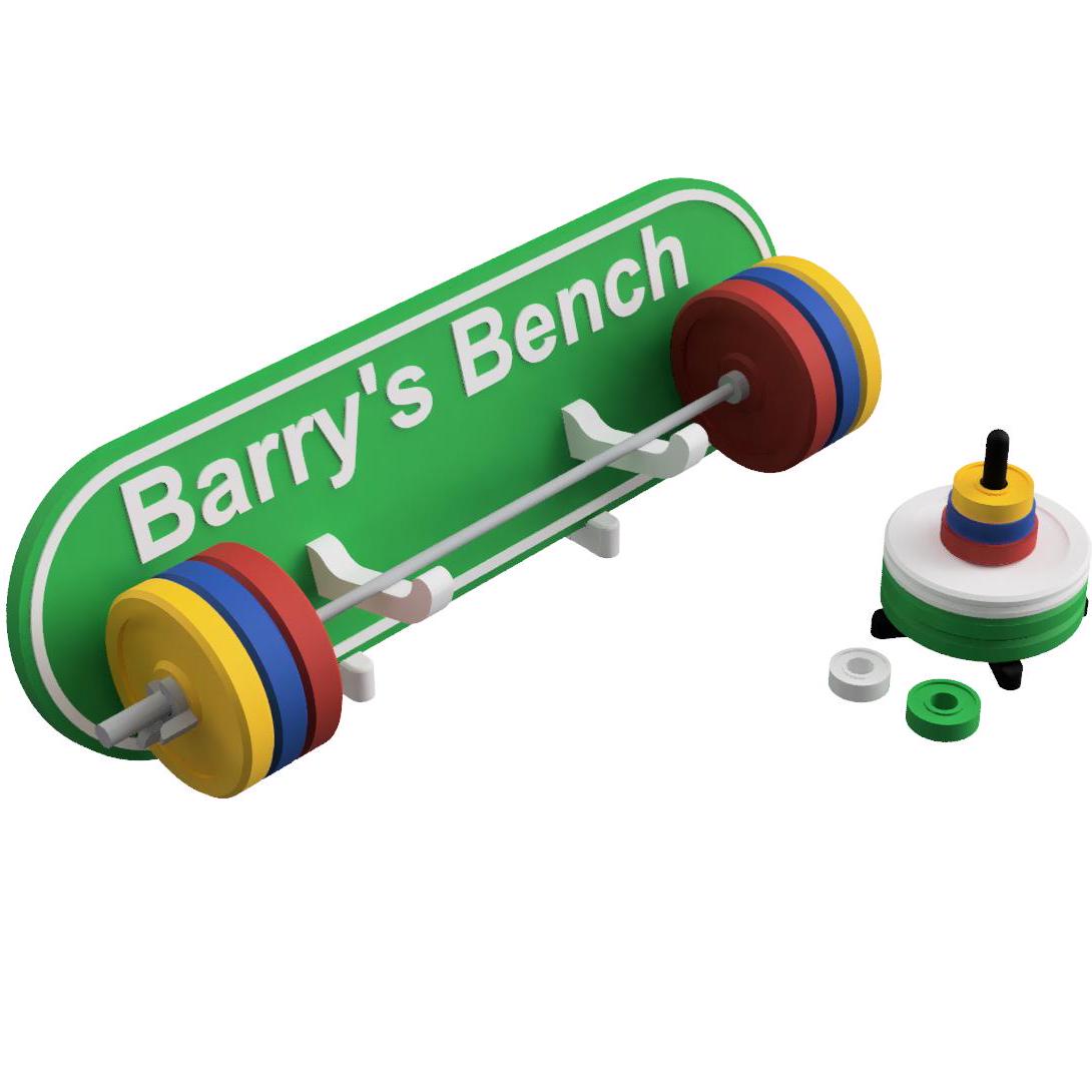 Weightlifting Platform Nelco Weightlifting Set Challenge Barbell's