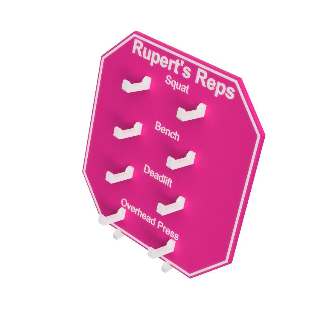 Personal Gym Lifts Tracking Board, Weightlifting Powerlifting Crossfit ...