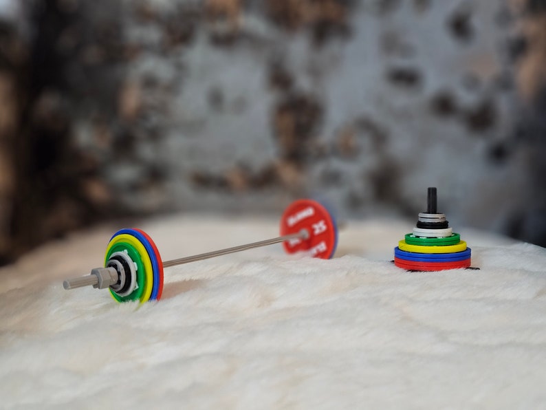 Miniature ELEIKO Weightlifting Powerlifting Plates, Collars, and