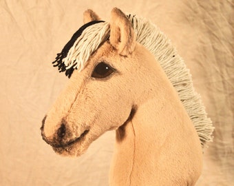 Hobby horse VALE Edmund, fjord hobby horse, cheap hobby horse, realistic hobby horse, stick horse, norwegian fjord hobbyhorse