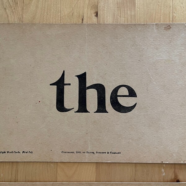 Antique Vocabulary Flash Cards Etsy