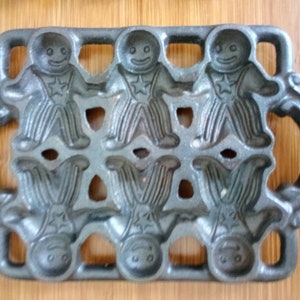 John Wright Cast Iron Gingerbread Mold - Etsy