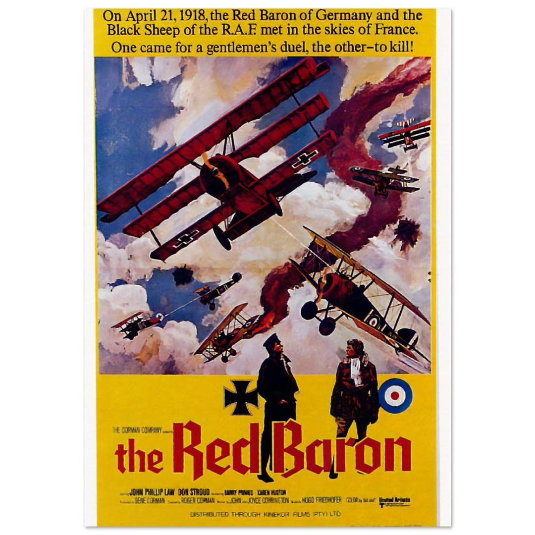 Paper Model Red Baron The Red Baron - Vintage Aviation Art Museum-quality Matte Paper Poster ...