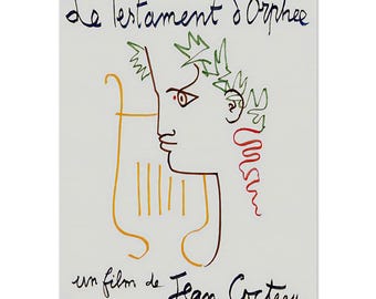 Jean Cocteau's Orphic Elegance: Museum-Quality Matte Paper Poster – Your Choice of Artful Sizes