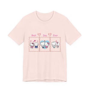 Hello Kitty Best Day Ever T-Shirt | Cute Sanrio Characters | Pink Hearts image 2