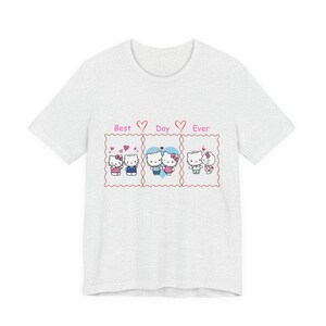 Hello Kitty Best Day Ever T-Shirt | Cute Sanrio Characters | Pink Hearts image 5