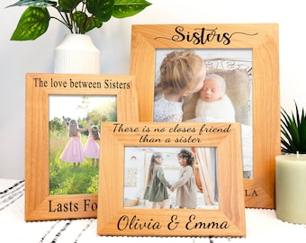 Sister Gift from Sister, Sister Picture Frame Photo Frame, 4x6 5x7 8x10 Sister In law Picture Frame, Big Lil Sister Birthday Christmas Gift