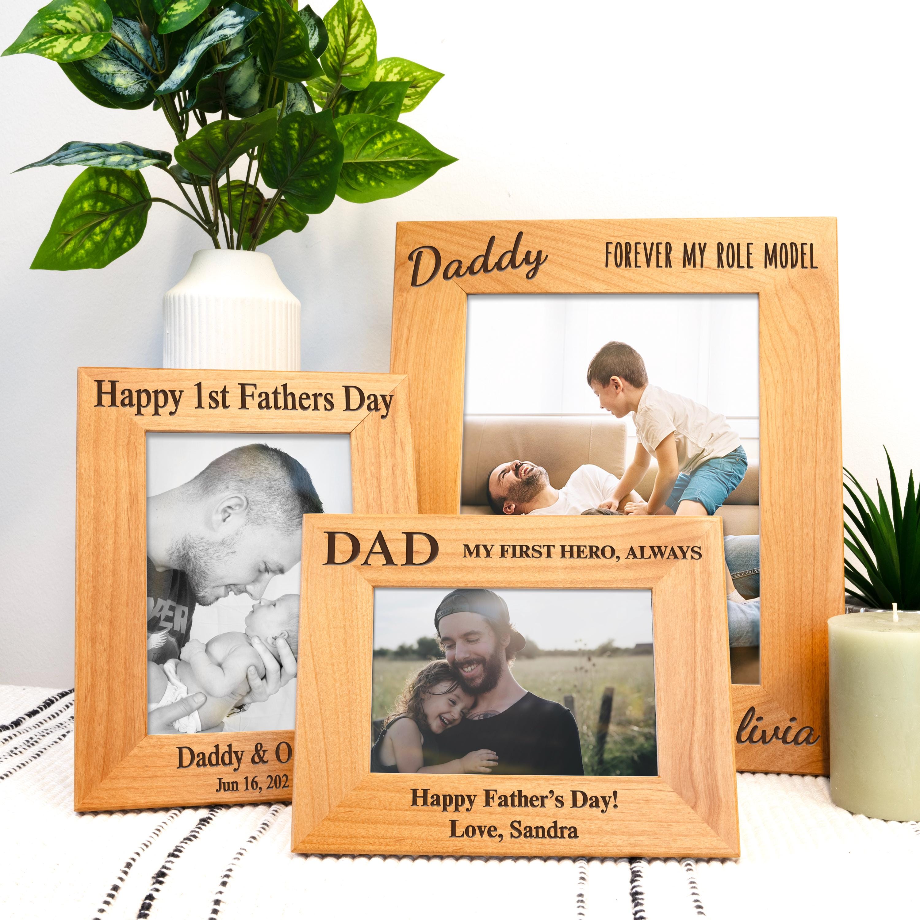 Fathers Day Gift for Dad Photo Frame, First Fathers Day 4x6 5x7 8x10 ...