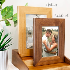 Engraved Photo Frame, 4x6 5x7 8x10 Picture Frame, Engagement Couple Picture frame, Wedding Photo Frame, Family Personalized Photo Frame image 5