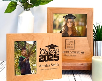 Gift for Graduation Photo Frame, Engraved Photo Frame for Graduates, 4x6 5x7 Picture Frame, 2025 Graduation Gifts, Personalized Photo frame