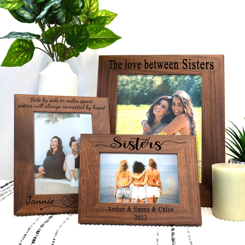 Sister Picture Frame, Sister Gift From Sister, Sister Frame 4x6 5x7 8x10 Gift for Sister in Law
