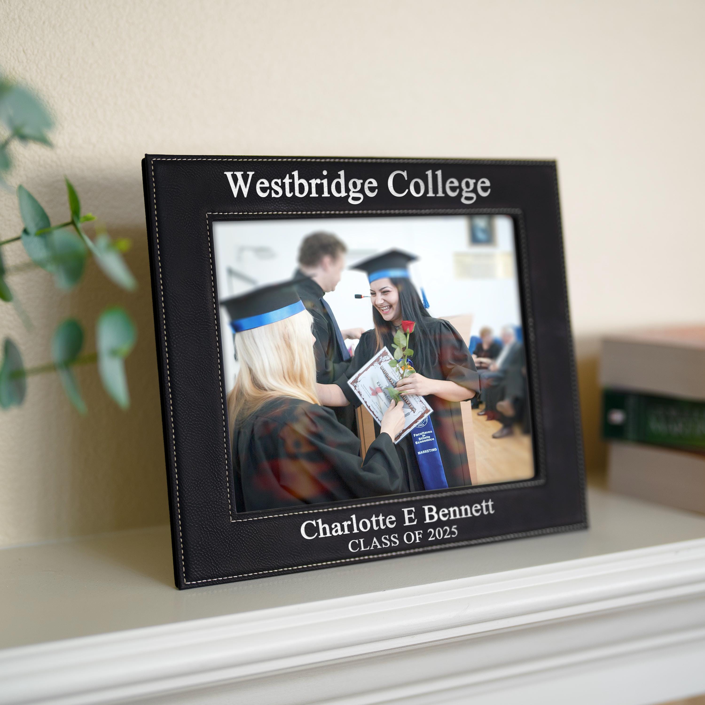 PHD Graduation gift, Master School, College, Doctor, MBA Graduation Gift for Him Her, Class of 2025, 4x6 5x7 8x10 Personalized Photo Frame