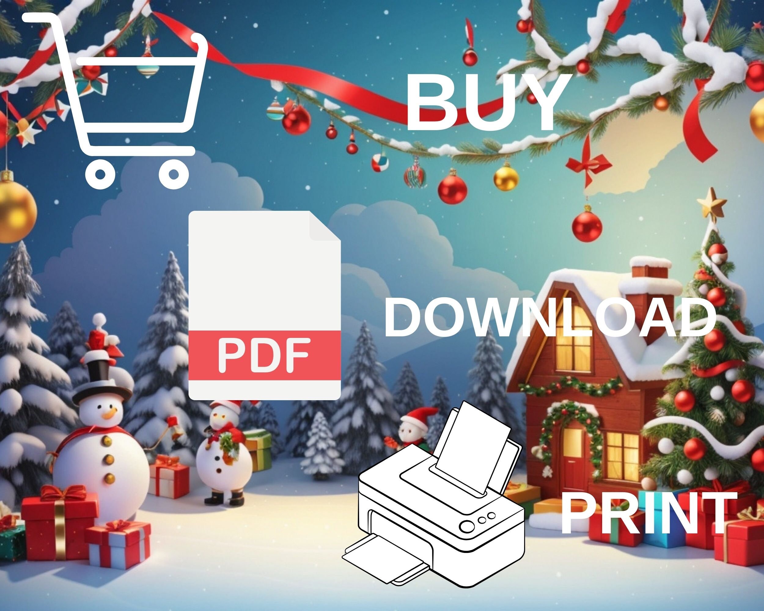 Blank Printable Christmas Pages Pdf