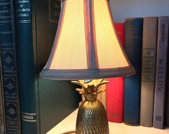 Vintage Brass Small Pineapple Electric Candle Lamp