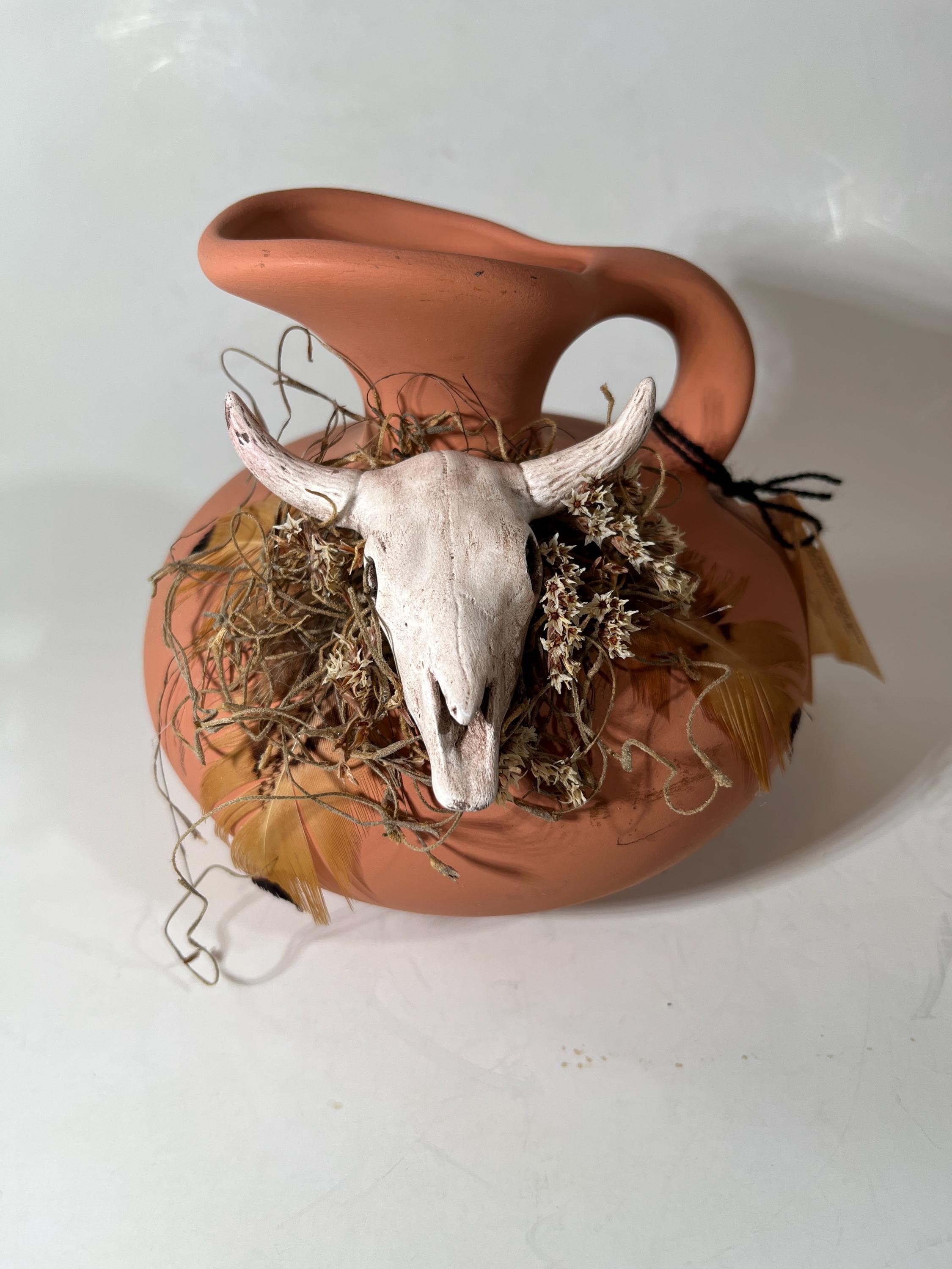 Vintage Terra Cotta Pitcher - Etsy