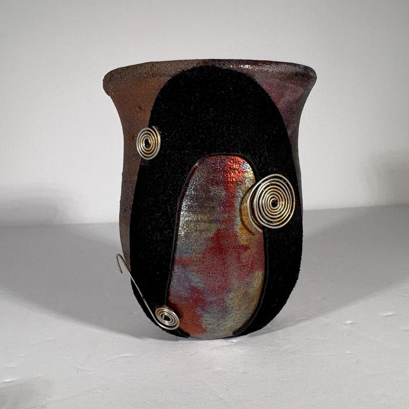 Raku Vase - Etsy