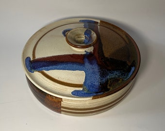 Vintage Walt Glass Studio Pottery Tortilla Warmer / Calentador de alimentos / La cerámica McQueeney