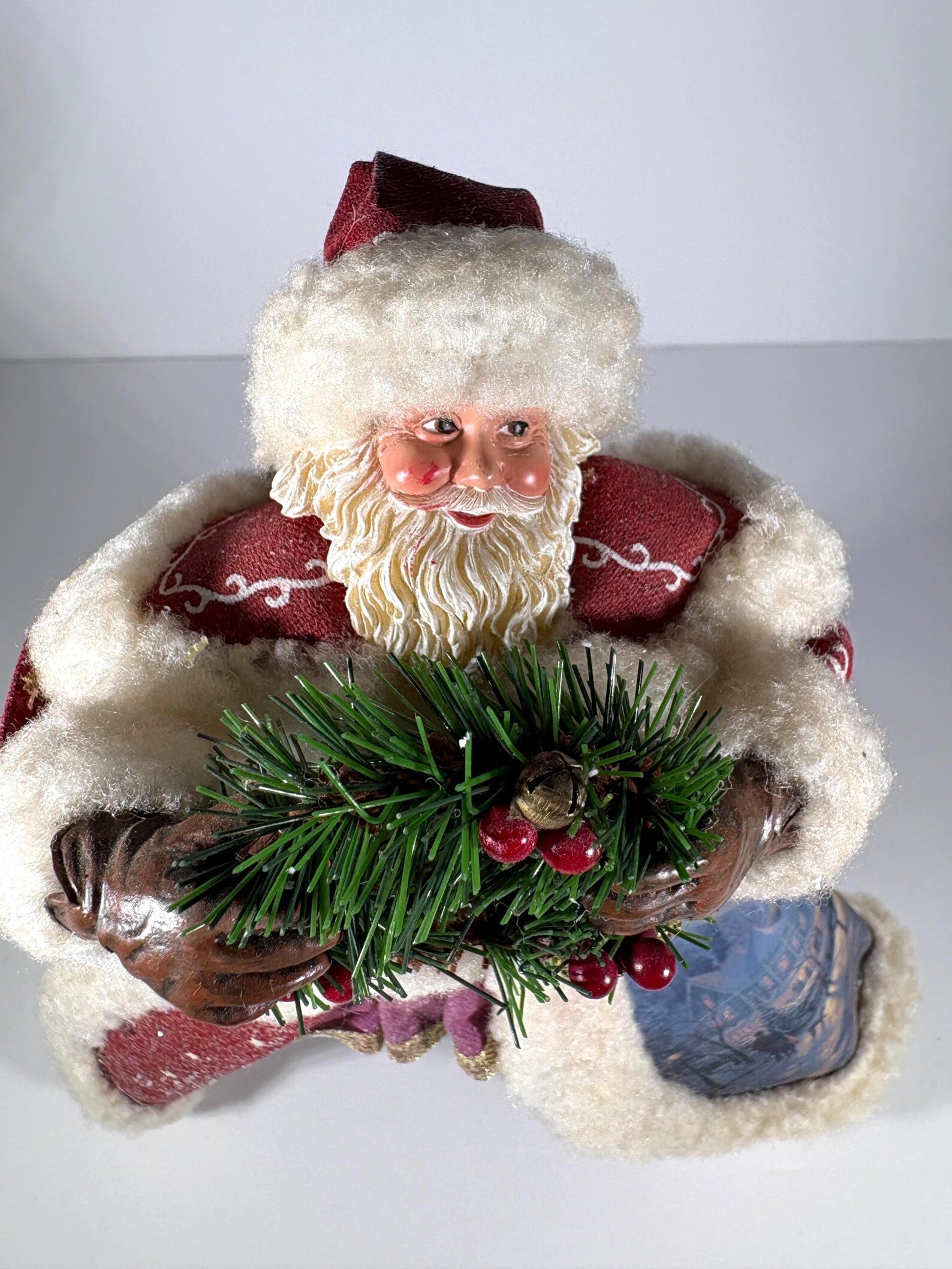 Vintage Thomas Kinkade Santa Figurine – Ashton Drake, Christmas Decor ...