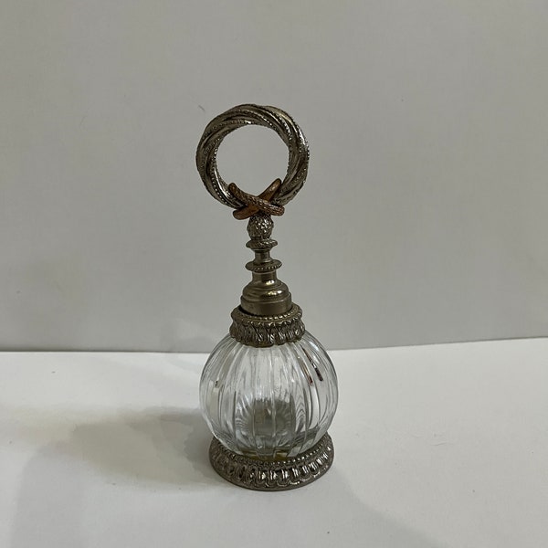 Vintage Stylebuilt Silver and Glass Perfume Bottle