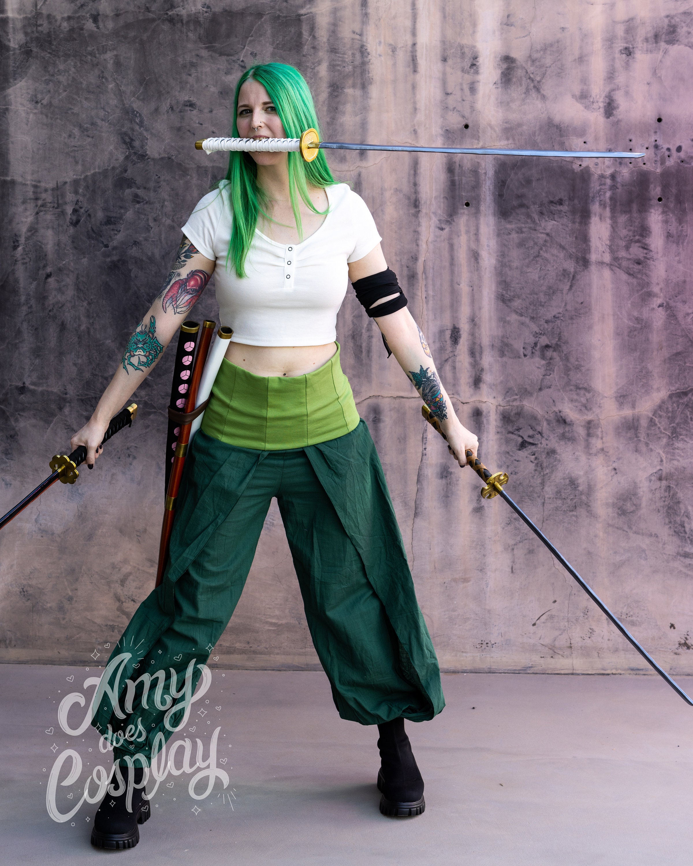 Roronoa Zoro 3 Schwerter Cosplay Set - Sandai Kitetsu Wado Ichimonji Yama Emma