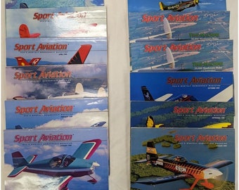 Lot ( 12 ) 1999 Vintage Sport Aviation Airplane Flying Magazine *Partial Year*