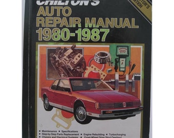 Chilton's Auto Repair Manual 1980-1987 Collectors Edition Hardcover Edition